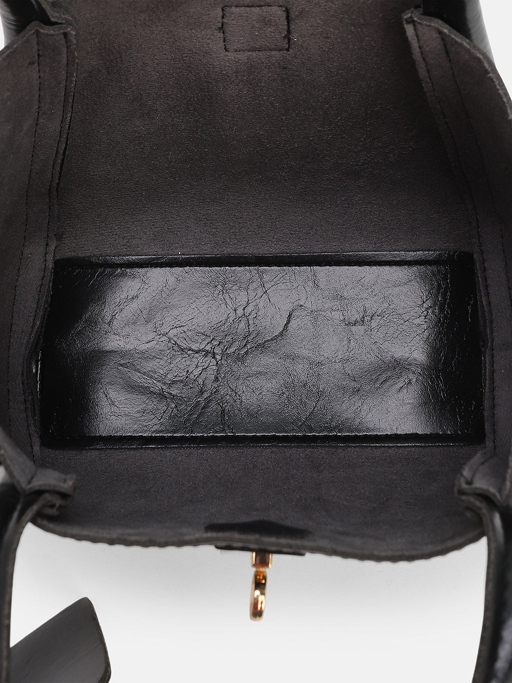 The Galleria Hand Bag With Pouch - Onyx Black