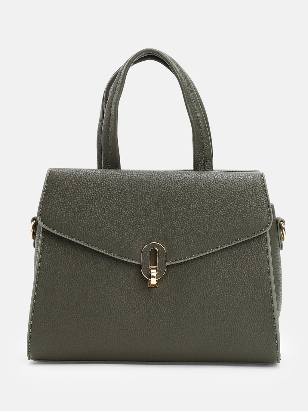 The Auraté Hand Bag - Seaweed Green