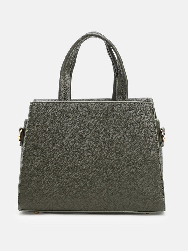 The Auraté Hand Bag - Seaweed Green