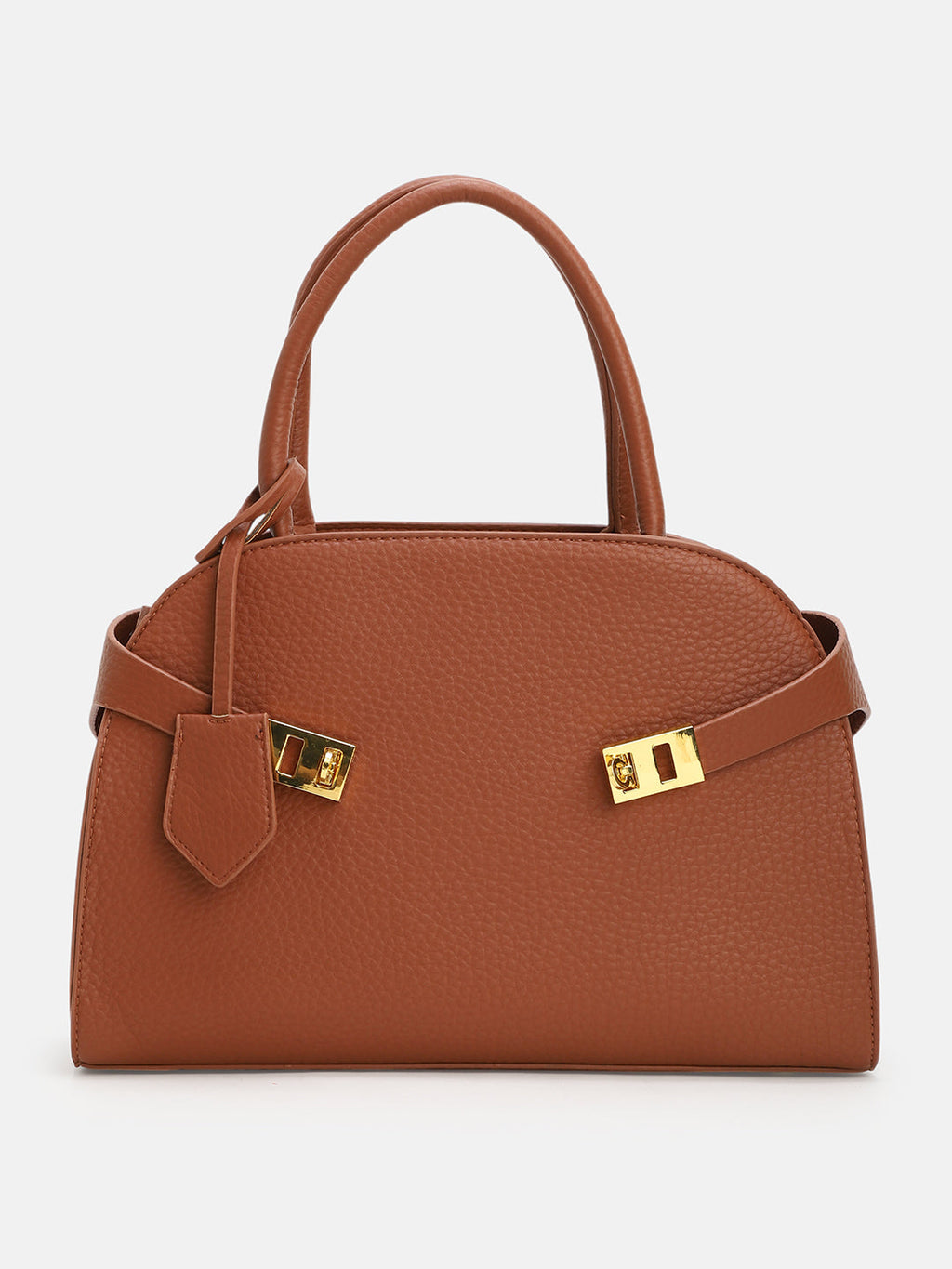 The Large Meridian Hand Bag - Russet Brown