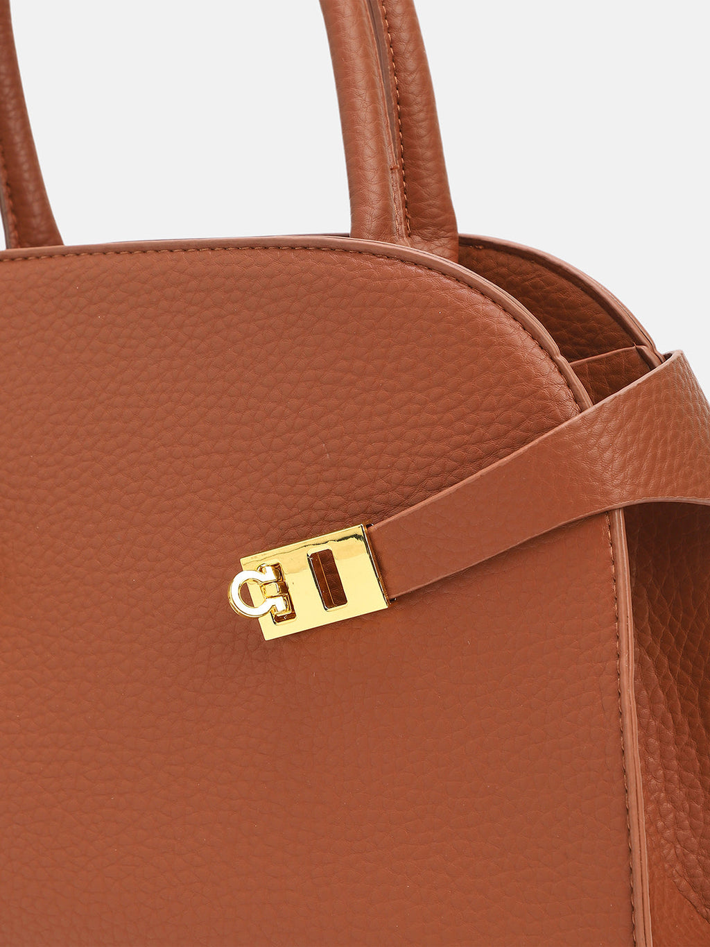 The Large Meridian Hand Bag - Russet Brown