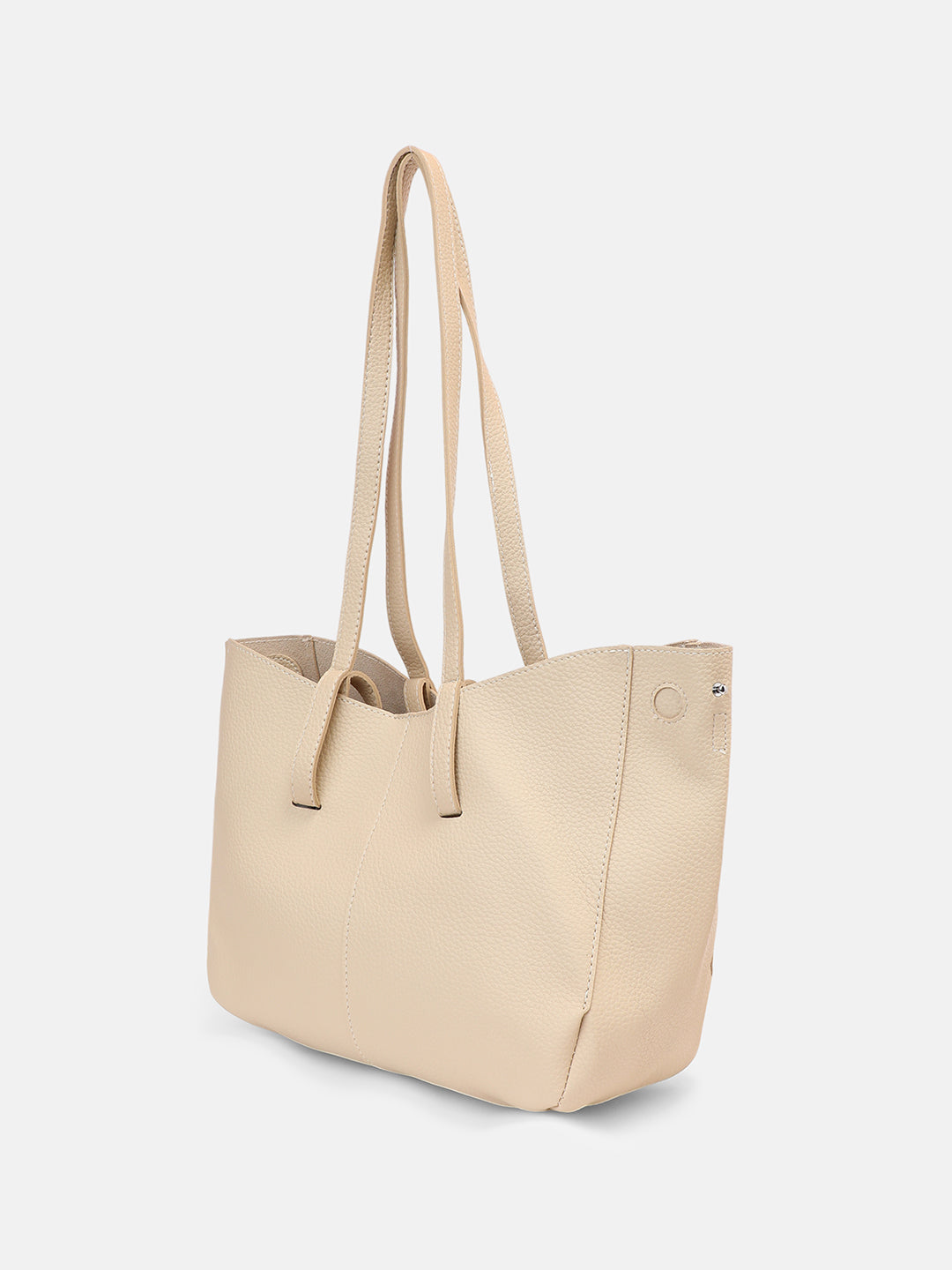 The Medium Illumé Tote Bag With Pouch - Saltbox Beige