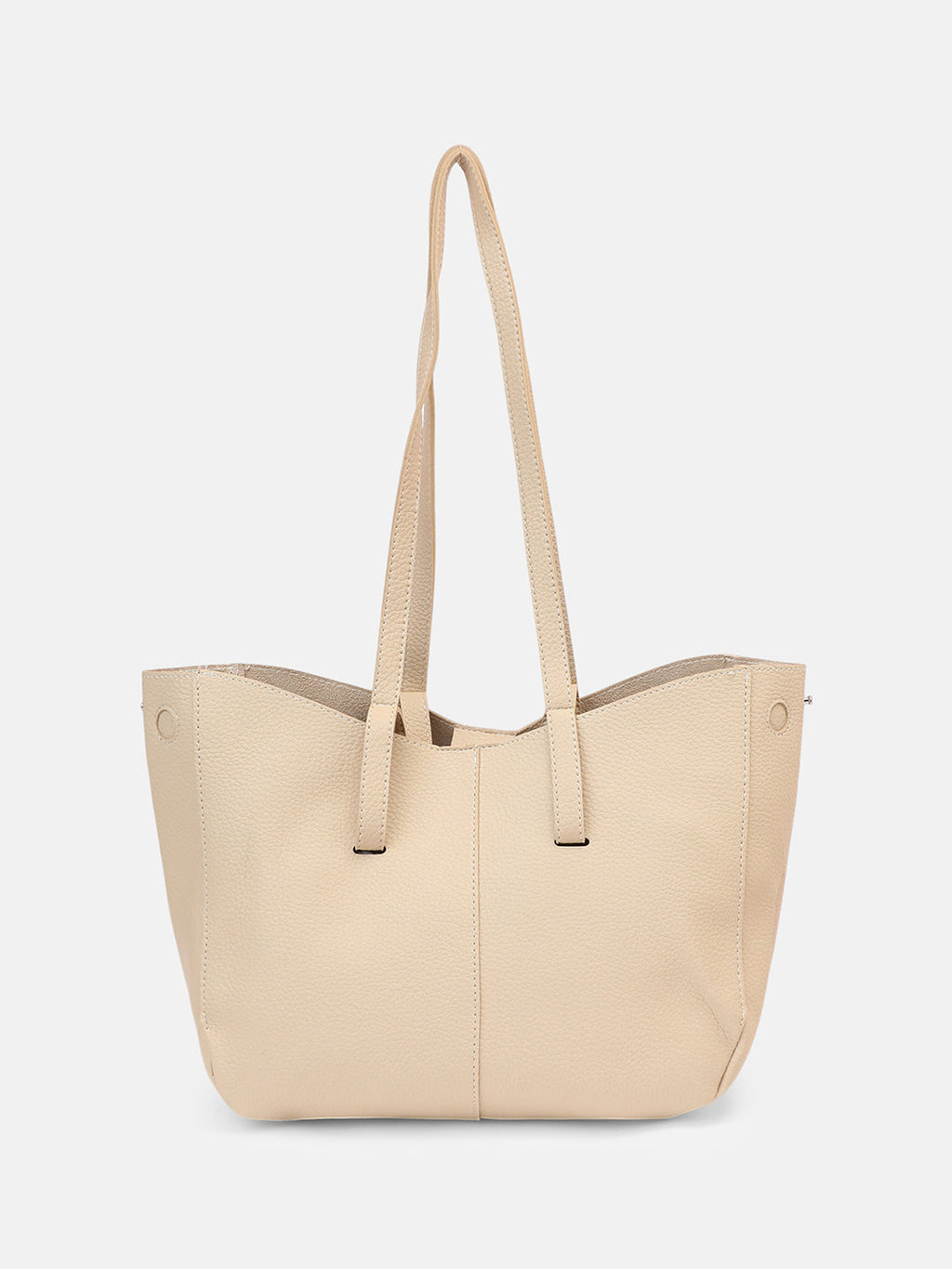 The Medium Illumé Tote Bag With Pouch - Saltbox Beige
