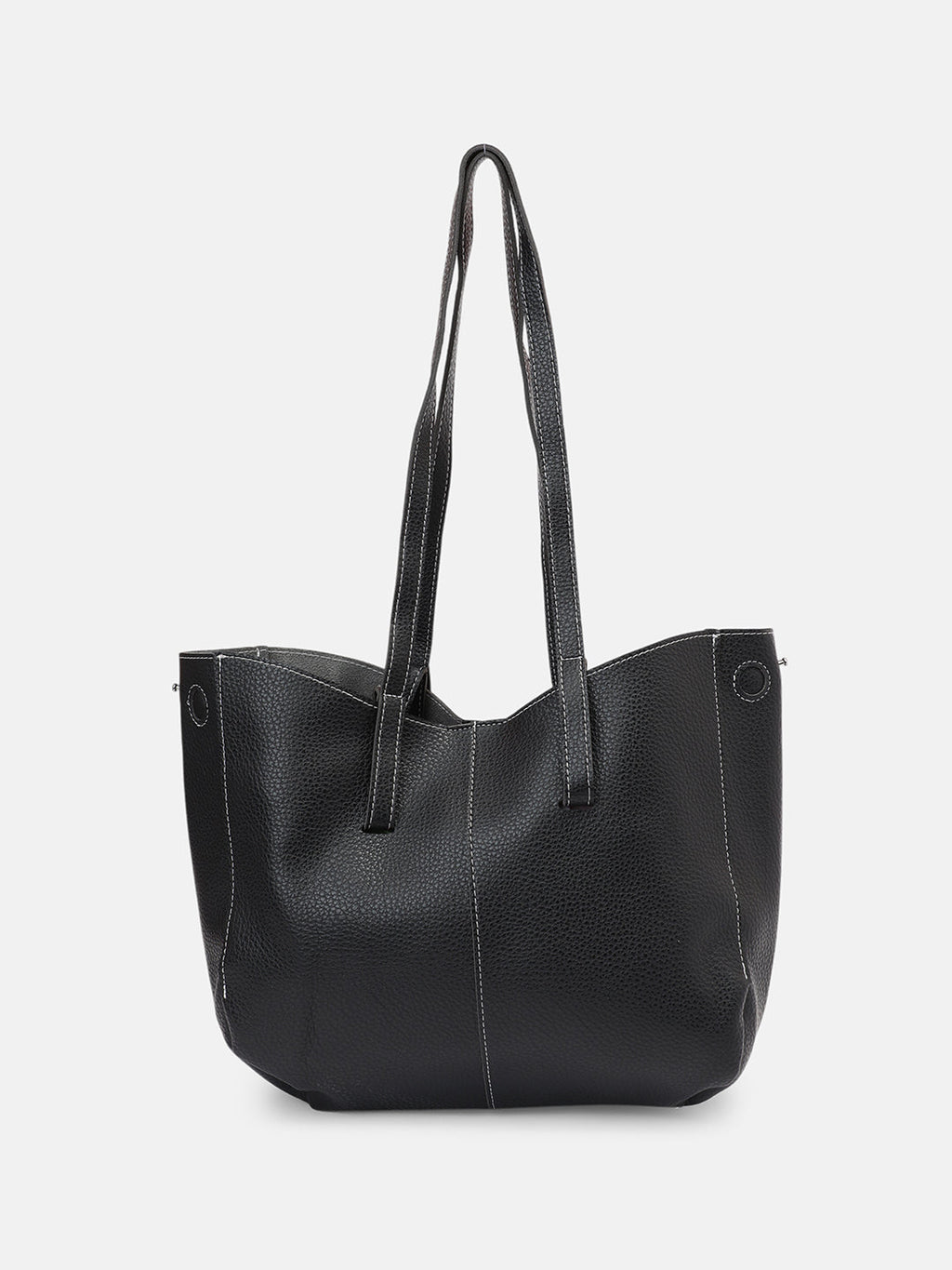 The Medium Illumé Tote Bag With Pouch - Onyx Black