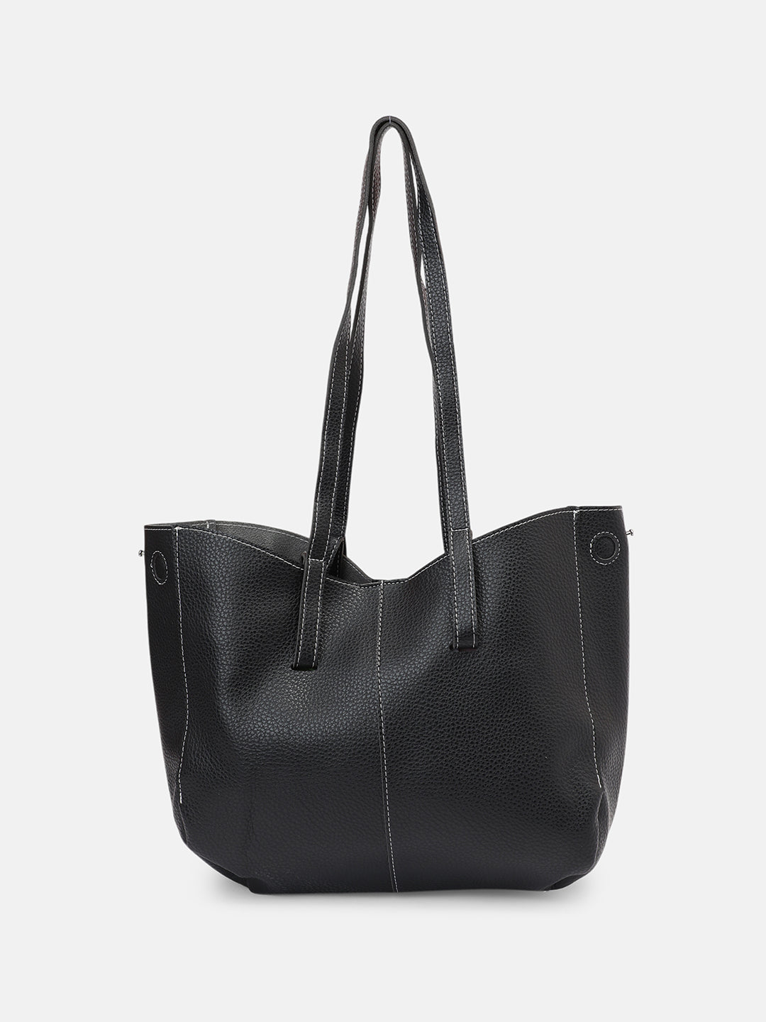 The Medium Illumé Tote Bag With Pouch - Onyx Black