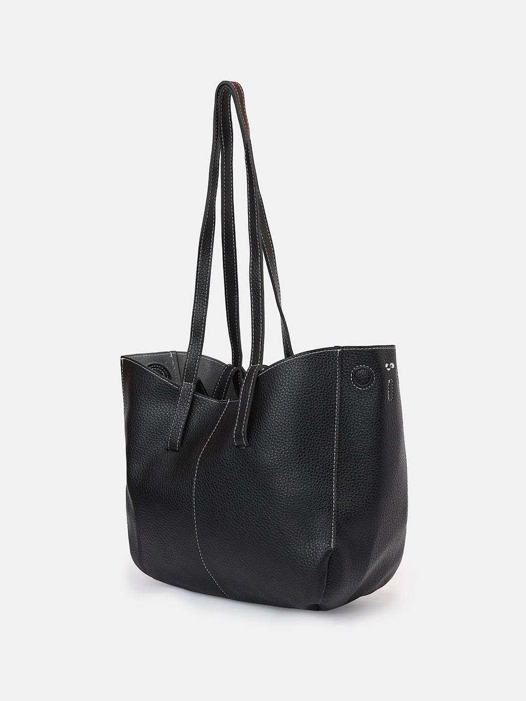 The Medium Illumé Tote Bag With Pouch - Onyx Black