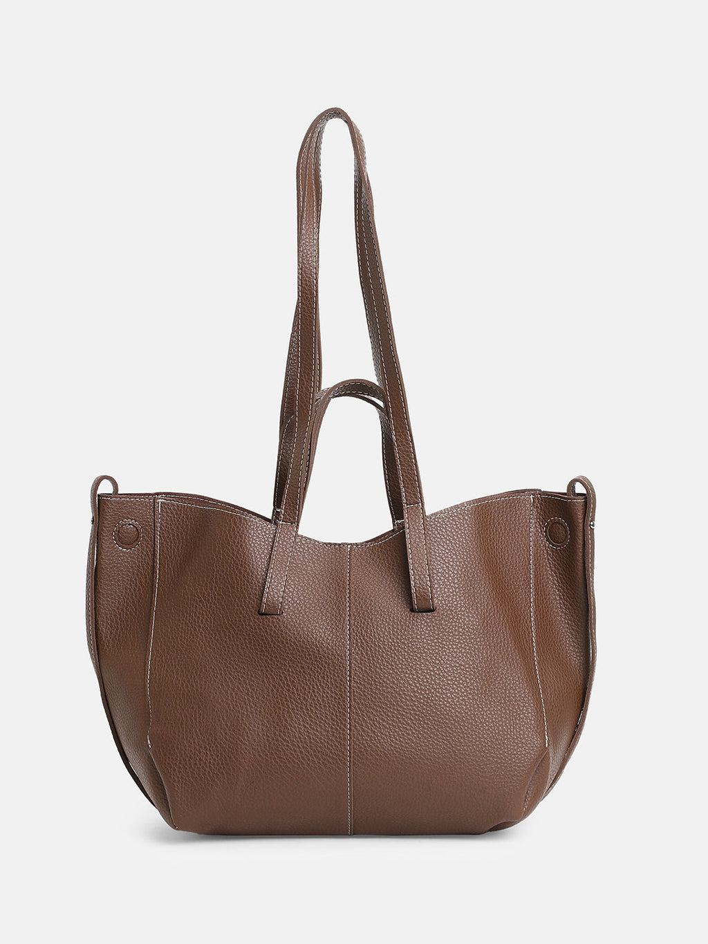 The Medium Illumé Tote Bag With Pouch - Chocolate Brown