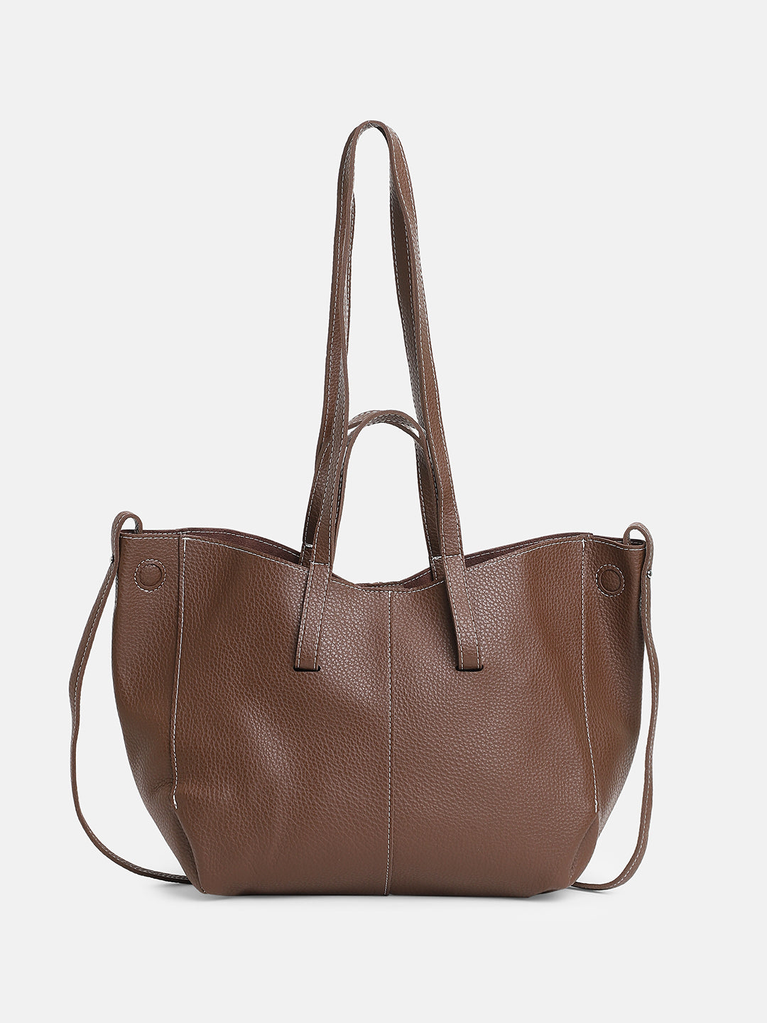 The Medium Illumé Tote Bag With Pouch - Chocolate Brown