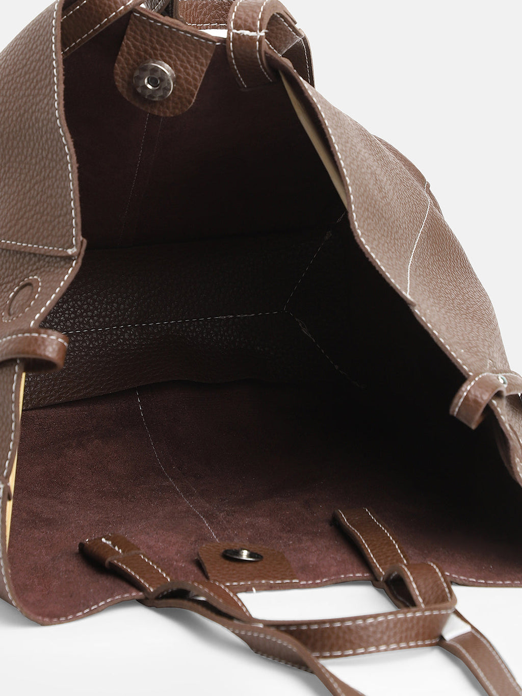 The Medium Illumé Tote Bag With Pouch - Chocolate Brown