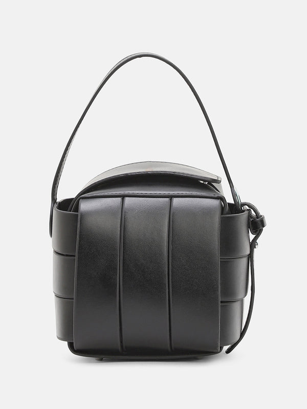 The Panel Verva Hand Bag - Onyx Black