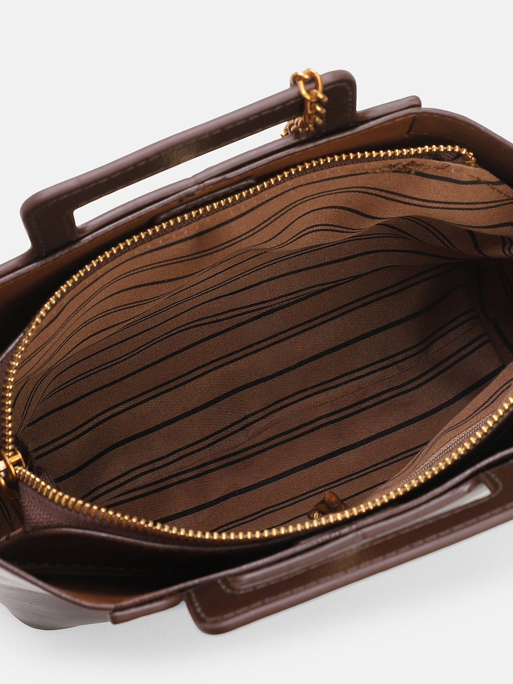 The Madame Hand Bag With Pouch - Coffee Brown