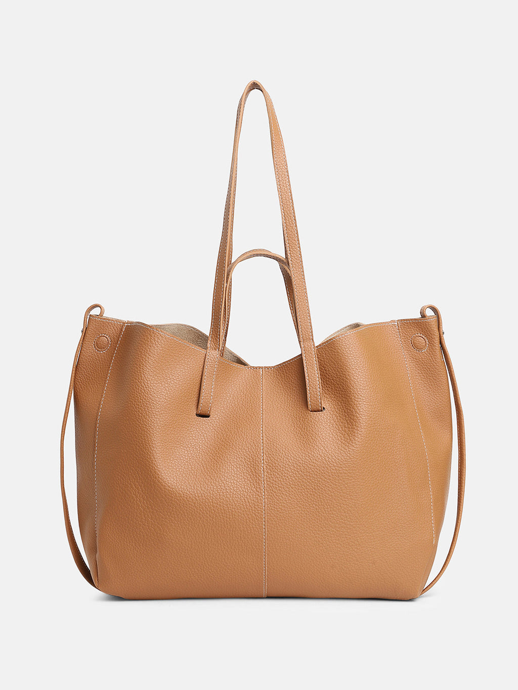 The Large Illumé Tote Bag With Pouch - Khaki Beige
