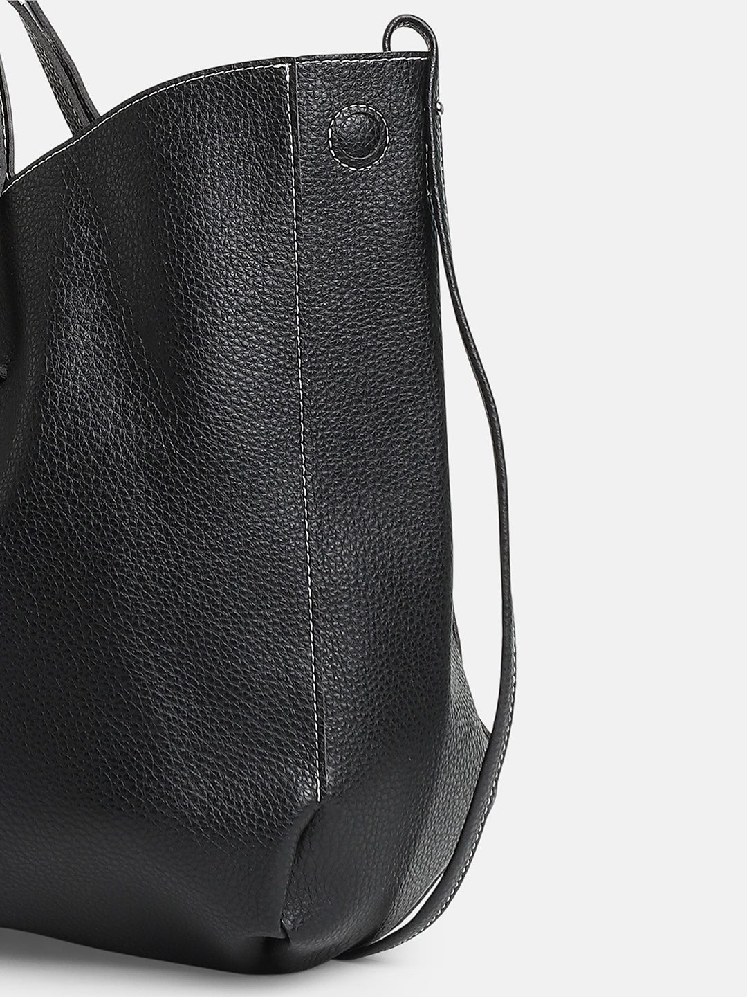 The Large Illumé Tote Bag With Pouch - Onyx Black