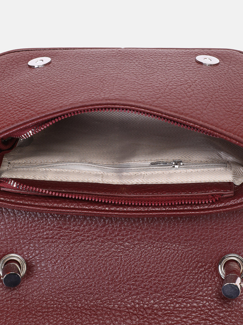 The Envelope-Box Hand Bag - Cherry Red