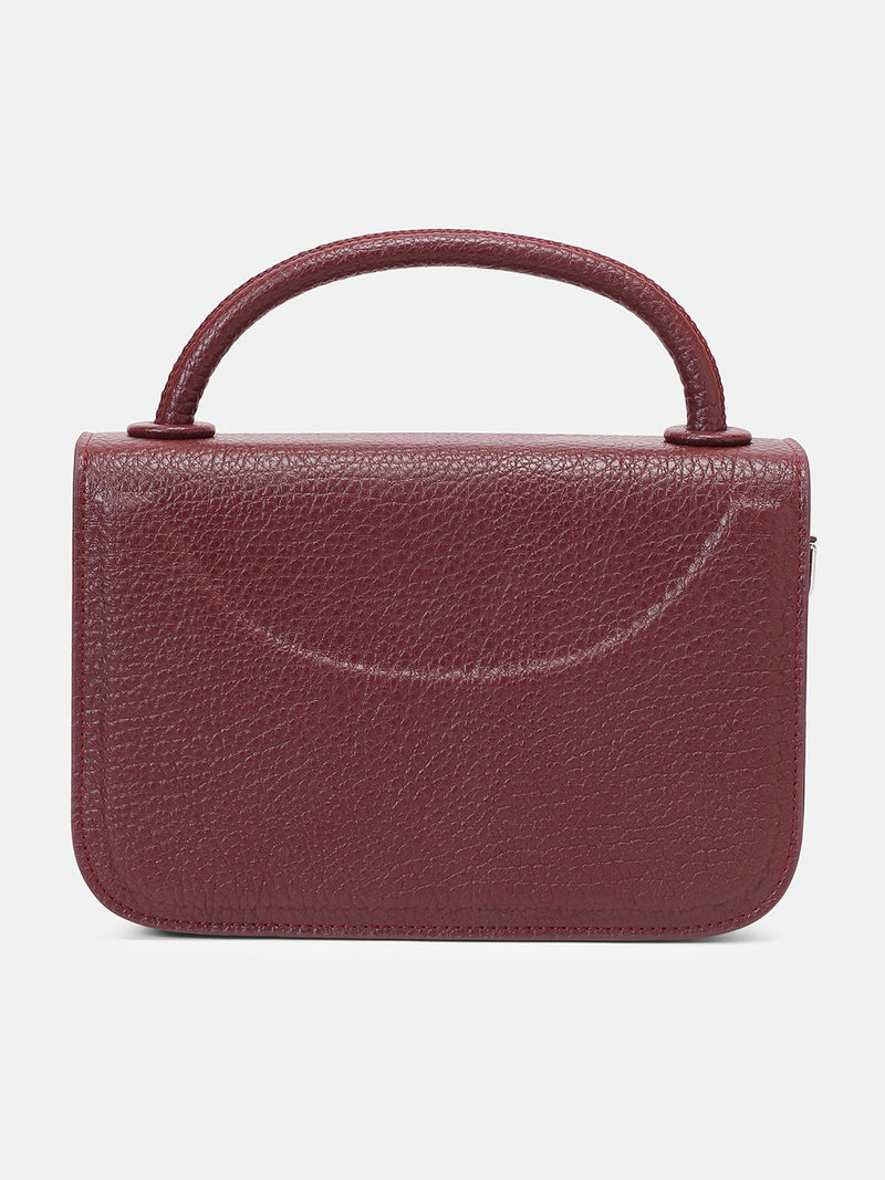The Envelope-Box Hand Bag - Cherry Red