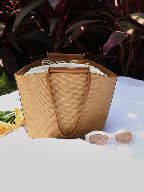 The Duné Bucket Bag - Khaki Brown