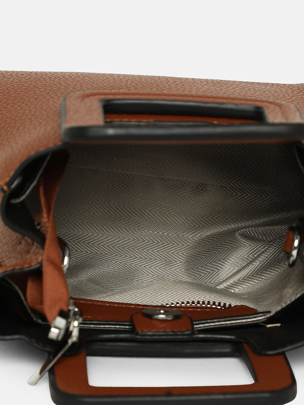 The Qube Bucket Bag - Russet Brown