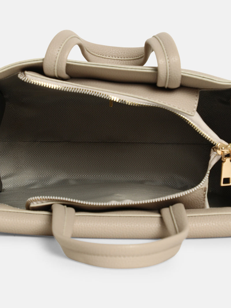 The Auraté Hand Bag - Khaki Beige