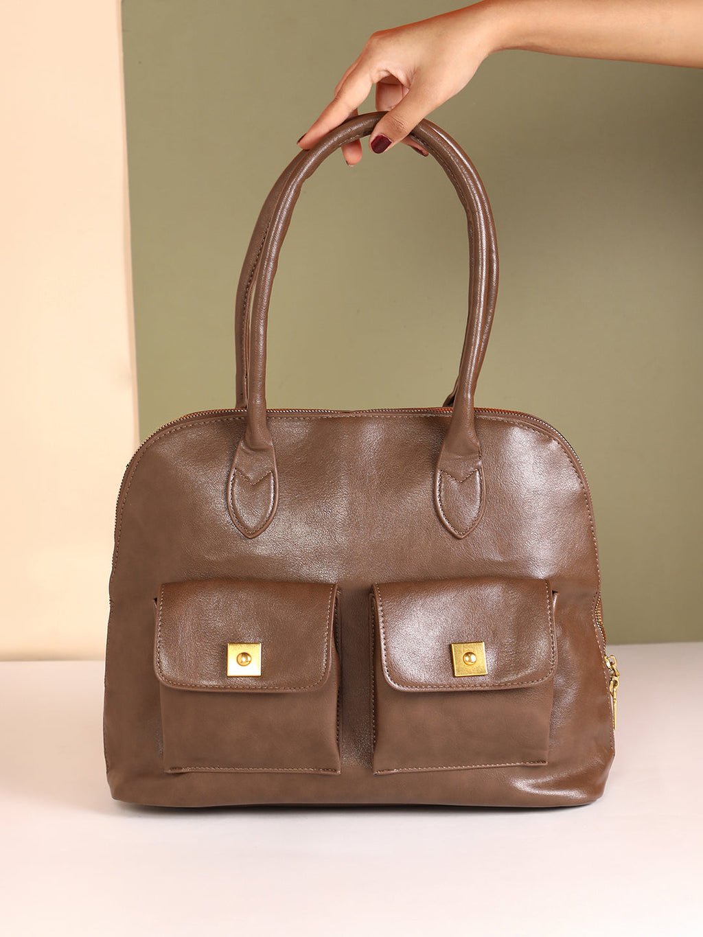 The Zénith Shoulder Bag - Chocolate Brown