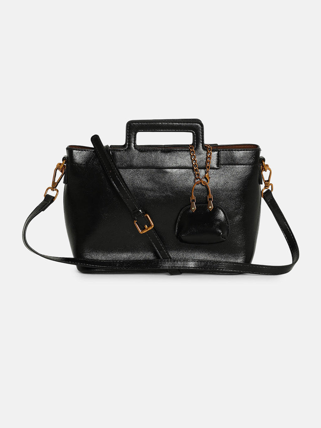 The Madame Hand Bag With Pouch - Onyx Black
