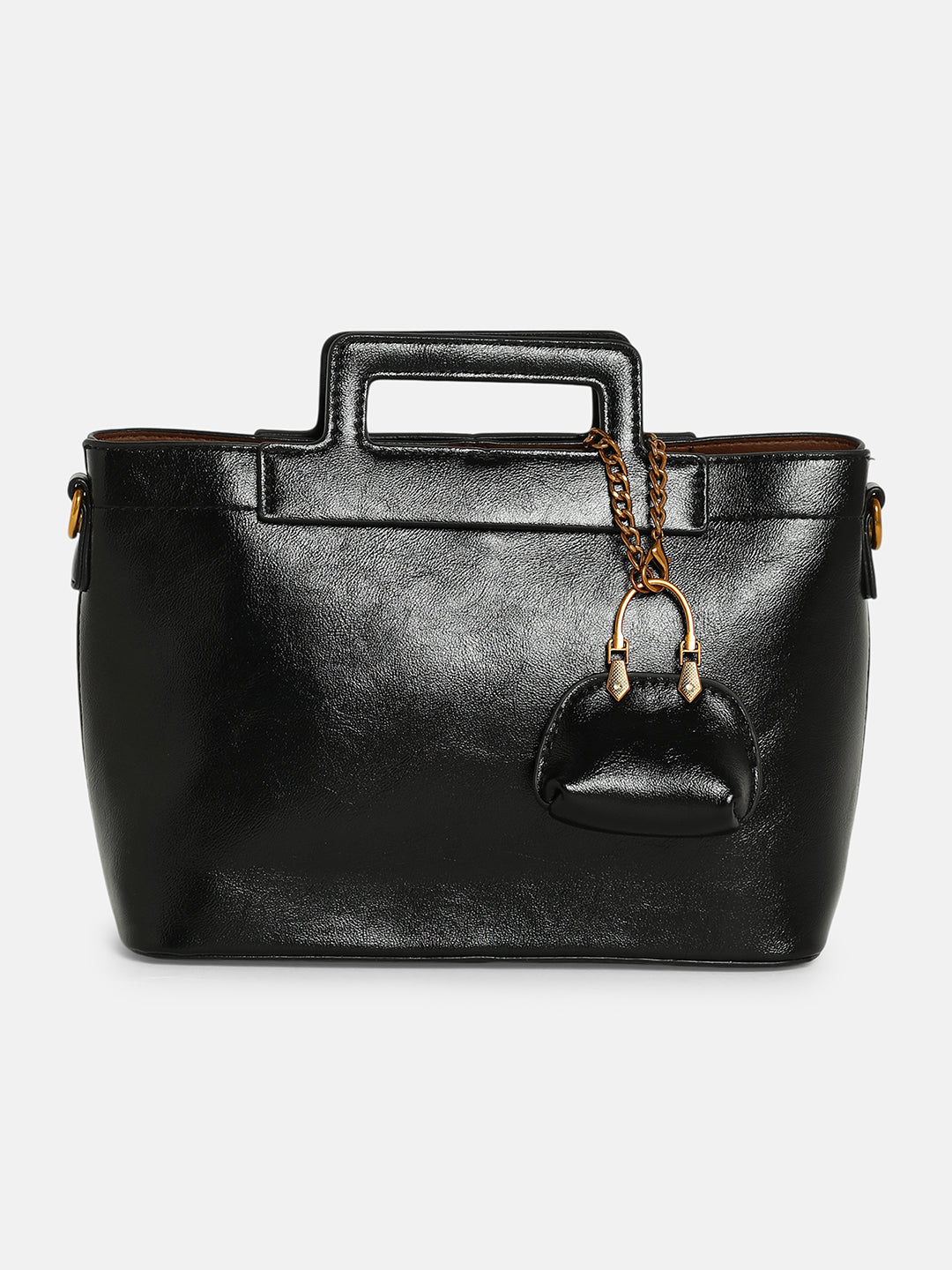 The Madame Hand Bag With Pouch - Onyx Black