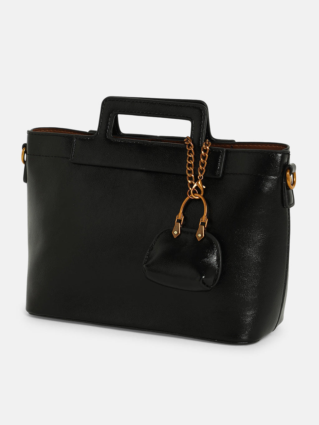 The Madame Hand Bag With Pouch - Onyx Black