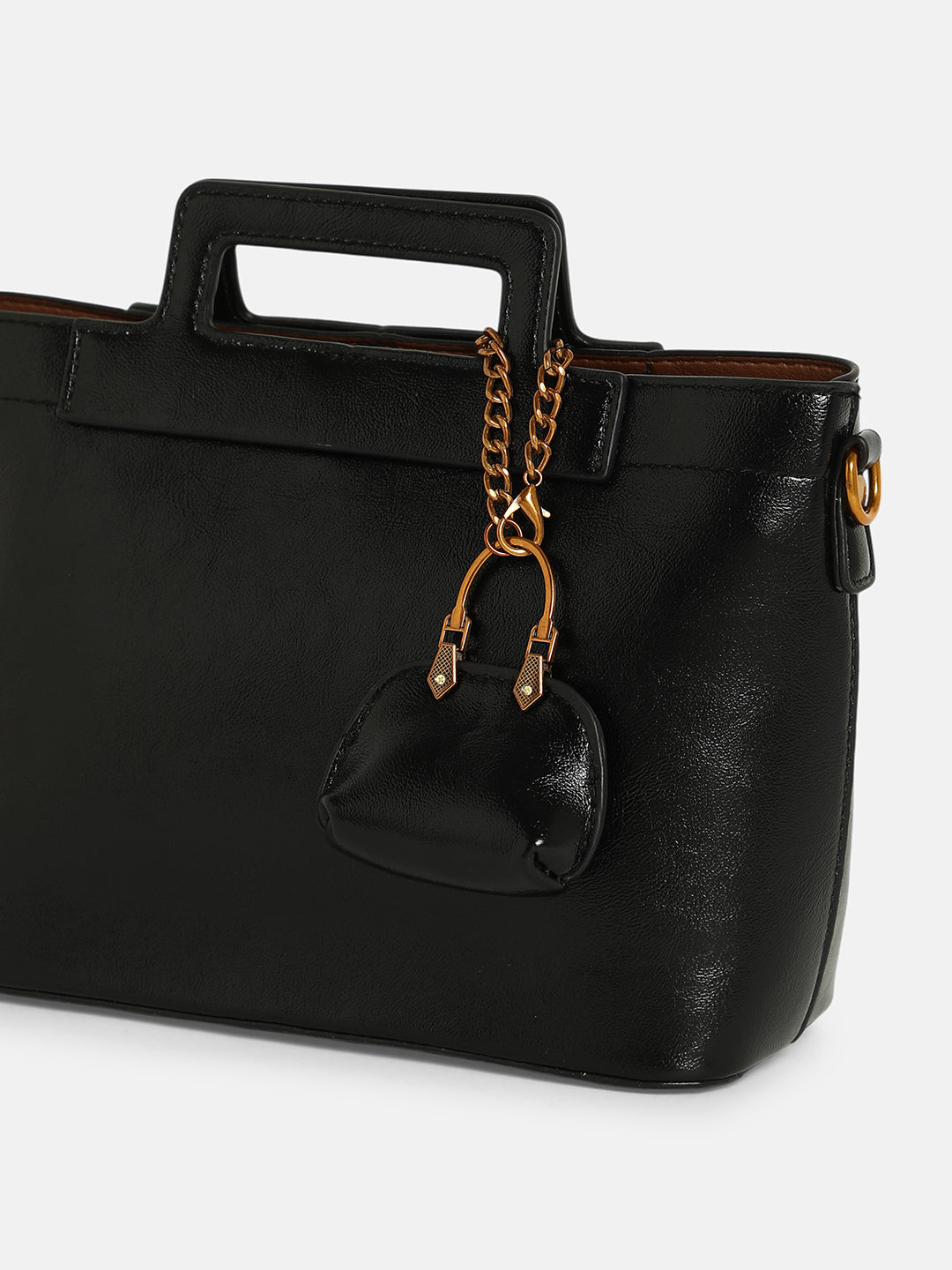 The Madame Hand Bag With Pouch - Onyx Black