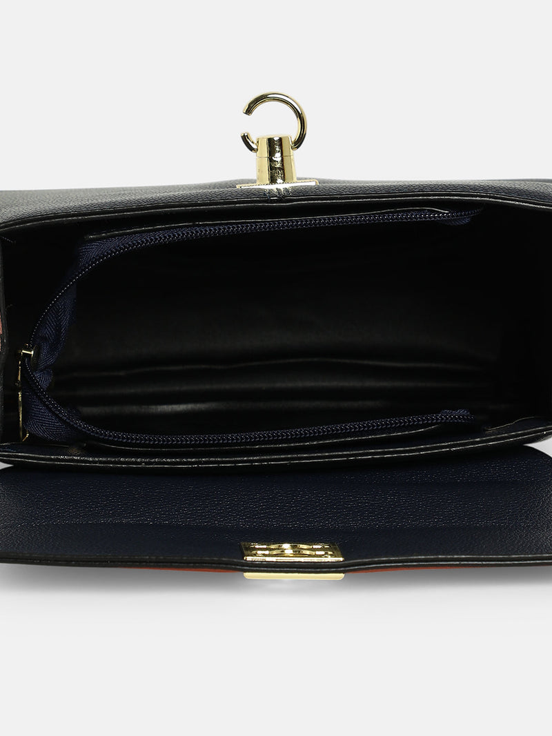 The Curatus Satchel Bag With Pouch - Sienna Brown & Obsidian Black