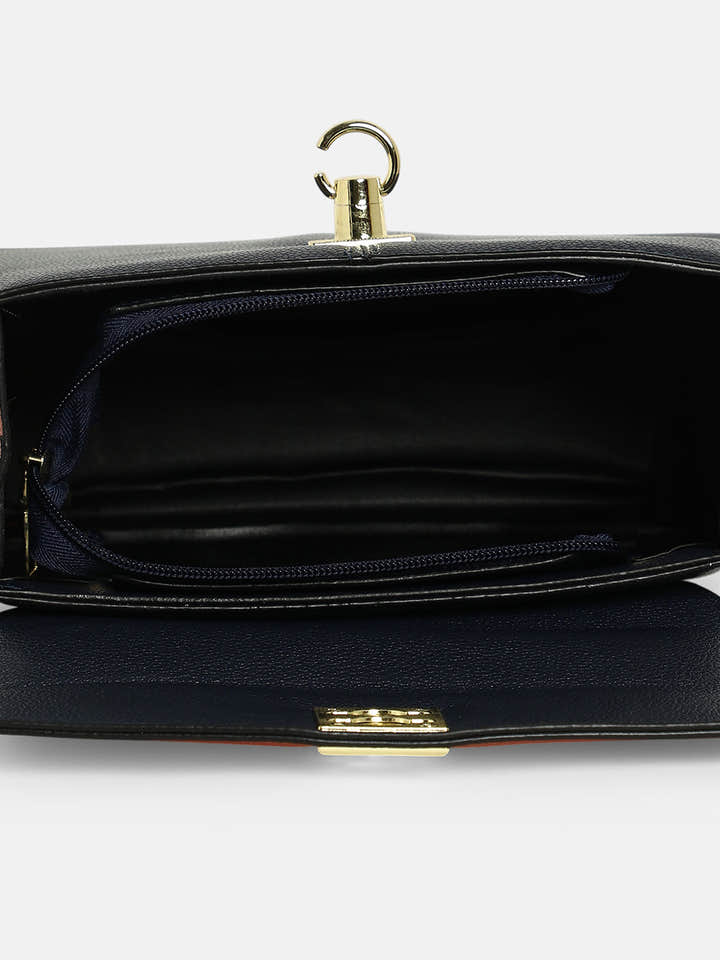The Curatus Satchel Bag With Pouch - Sienna Brown & Obsidian Black