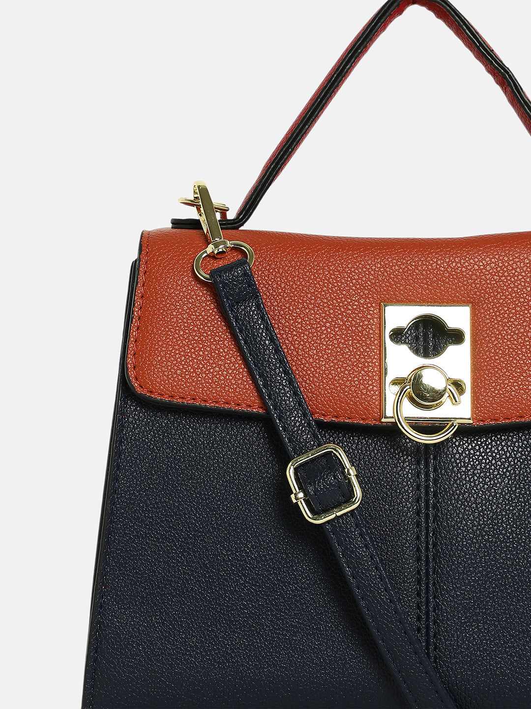 The Curatus Satchel Bag With Pouch - Sienna Brown & Obsidian Black