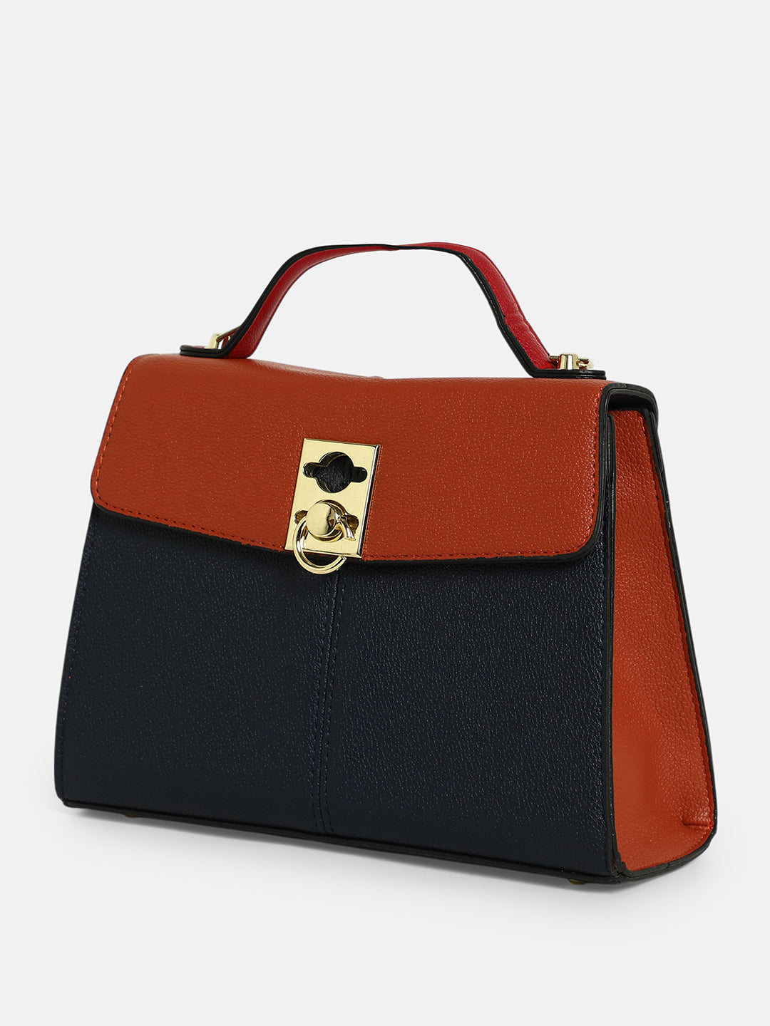 The Curatus Satchel Bag With Pouch - Sienna Brown & Obsidian Black