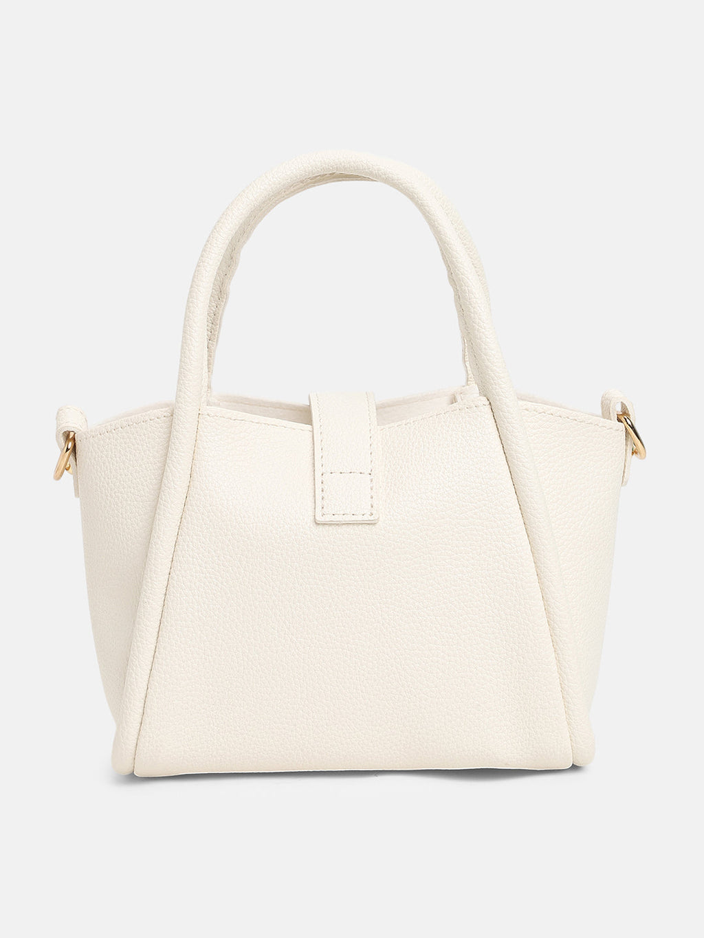 The Galleria Hand Bag With Pouch - Ivory White
