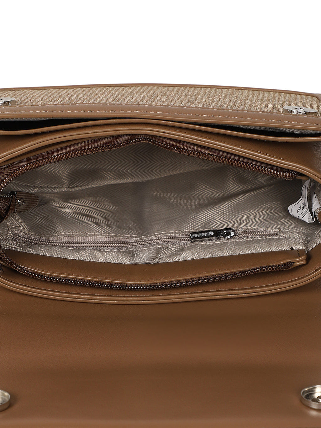 The Linea-Block Hand Bag - Ash Brown