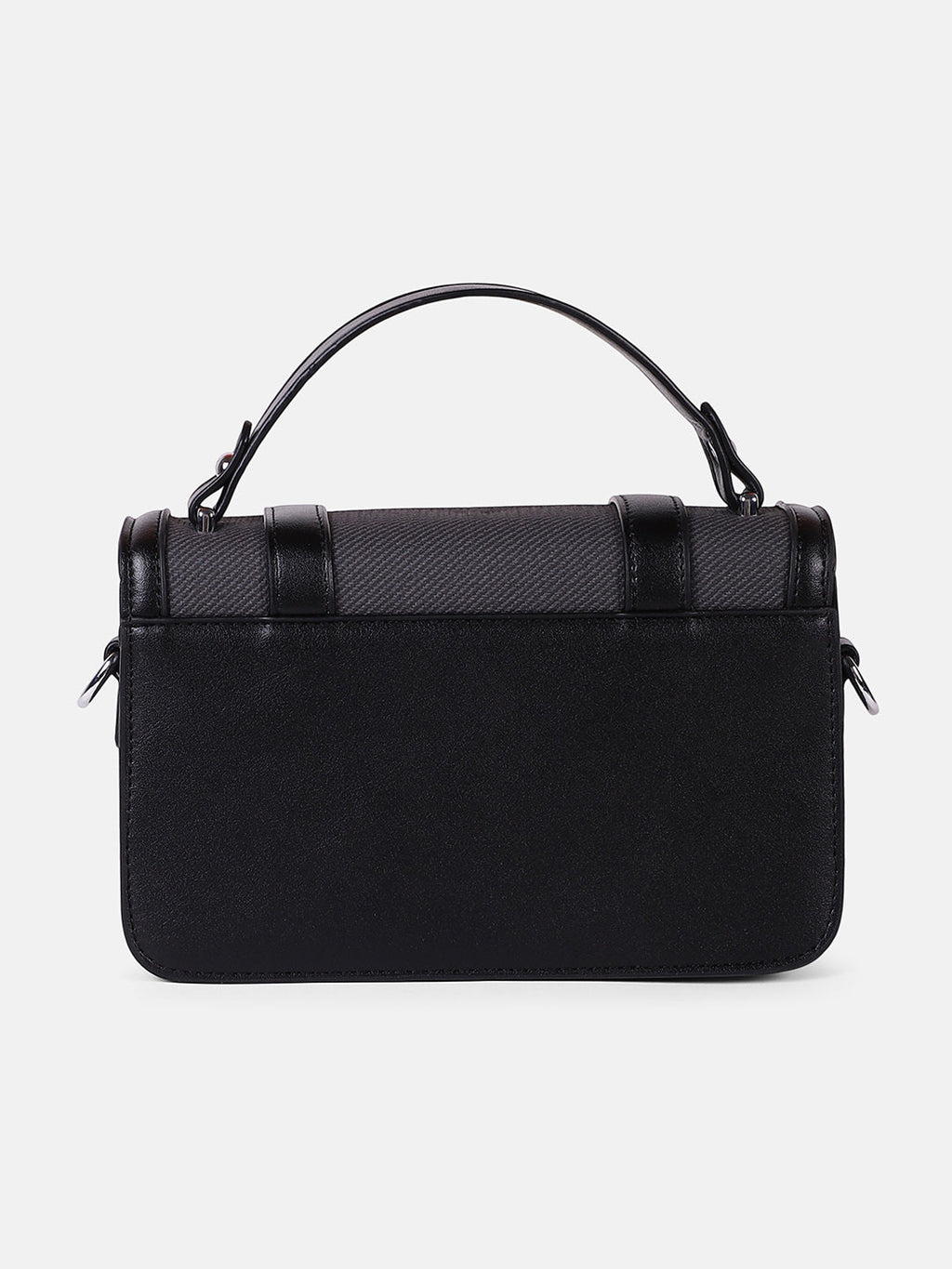 The Linea-Block Hand Bag - Onyx Black
