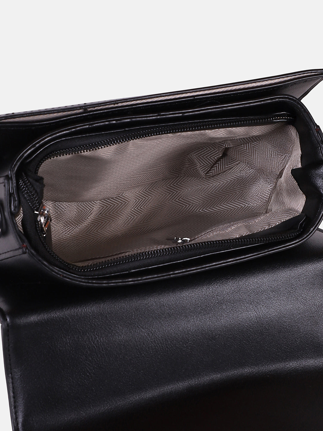 The Linea-Block Hand Bag - Onyx Black