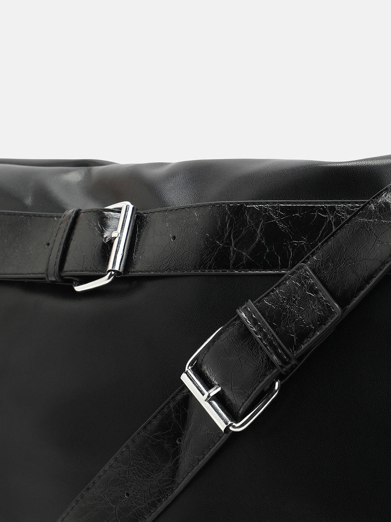 The Tang-Buckle Tote Bag - Onyx Black