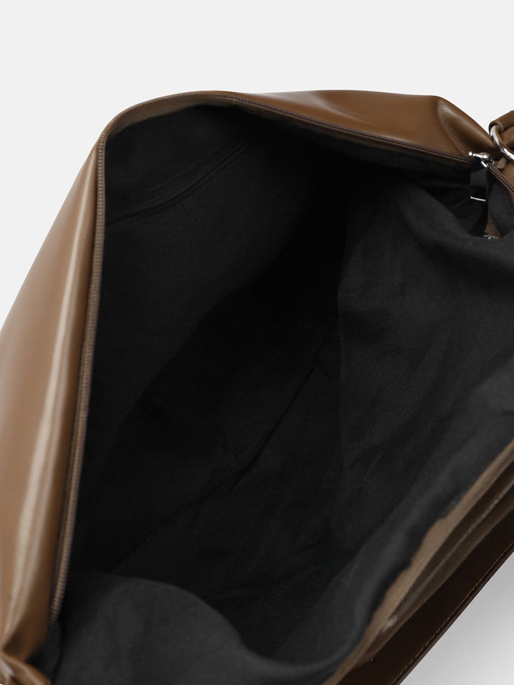 The Tang-Buckle Tote Bag - Chocolate Brown