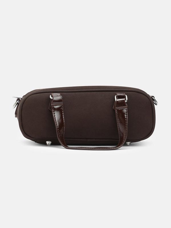 The Small Retro Bowling Bag - Coffee Brown