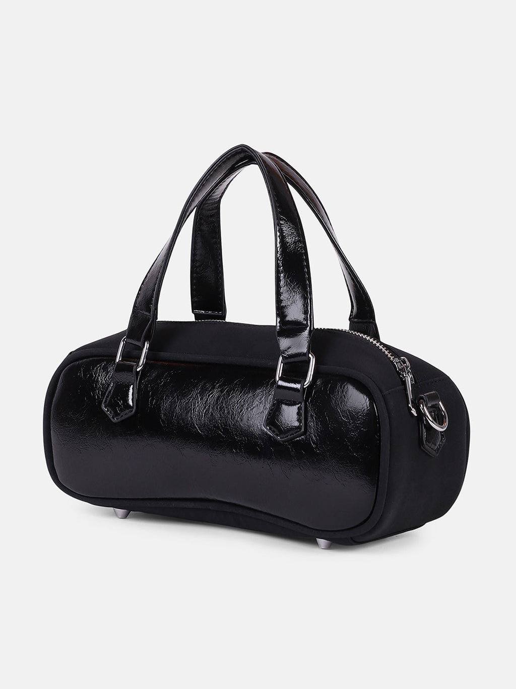 The Small Retro Bowling Bag - Onyx Black
