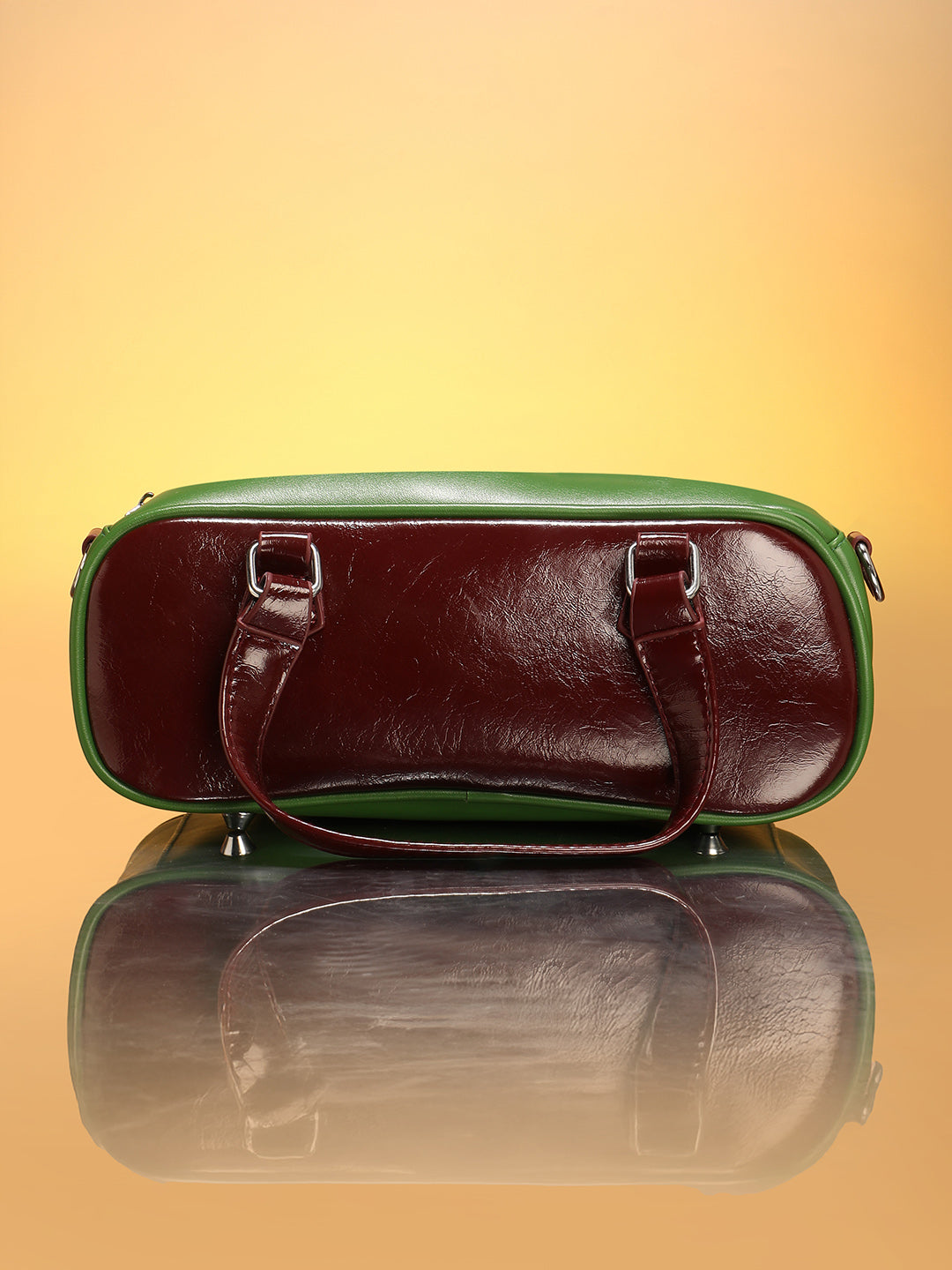 The Small Retro Bowling Bag - Kelly Green