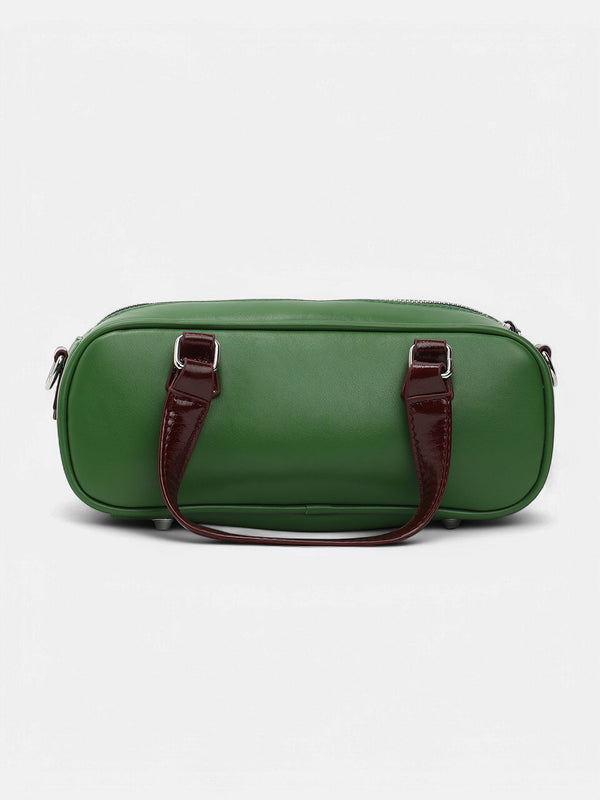 The Small Retro Bowling Bag - Kelly Green