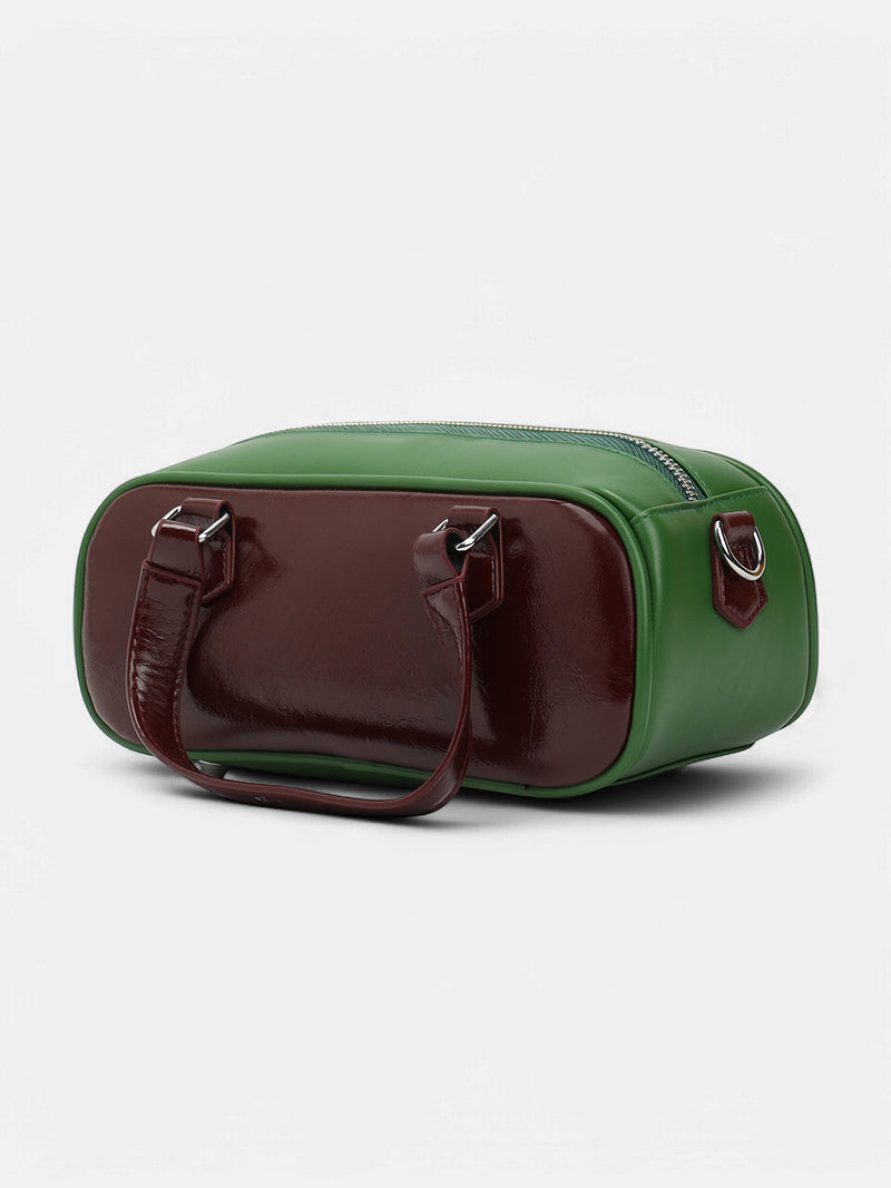 The Small Retro Bowling Bag - Kelly Green