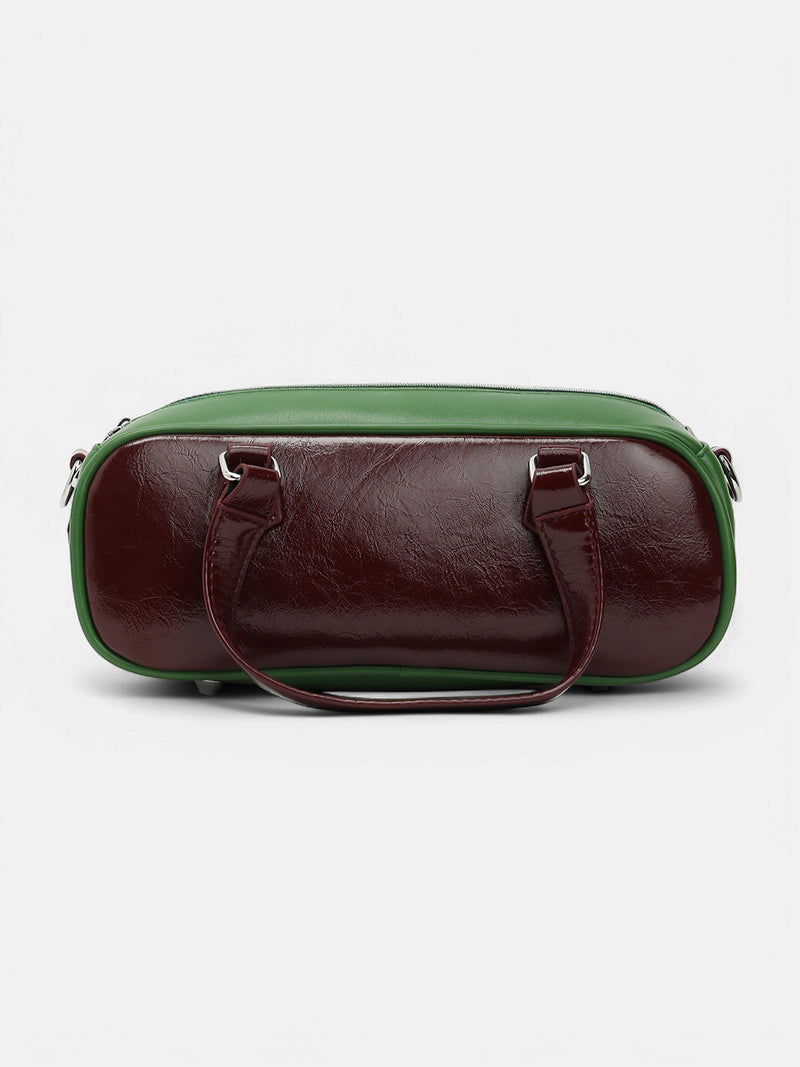 The Small Retro Bowling Bag - Kelly Green