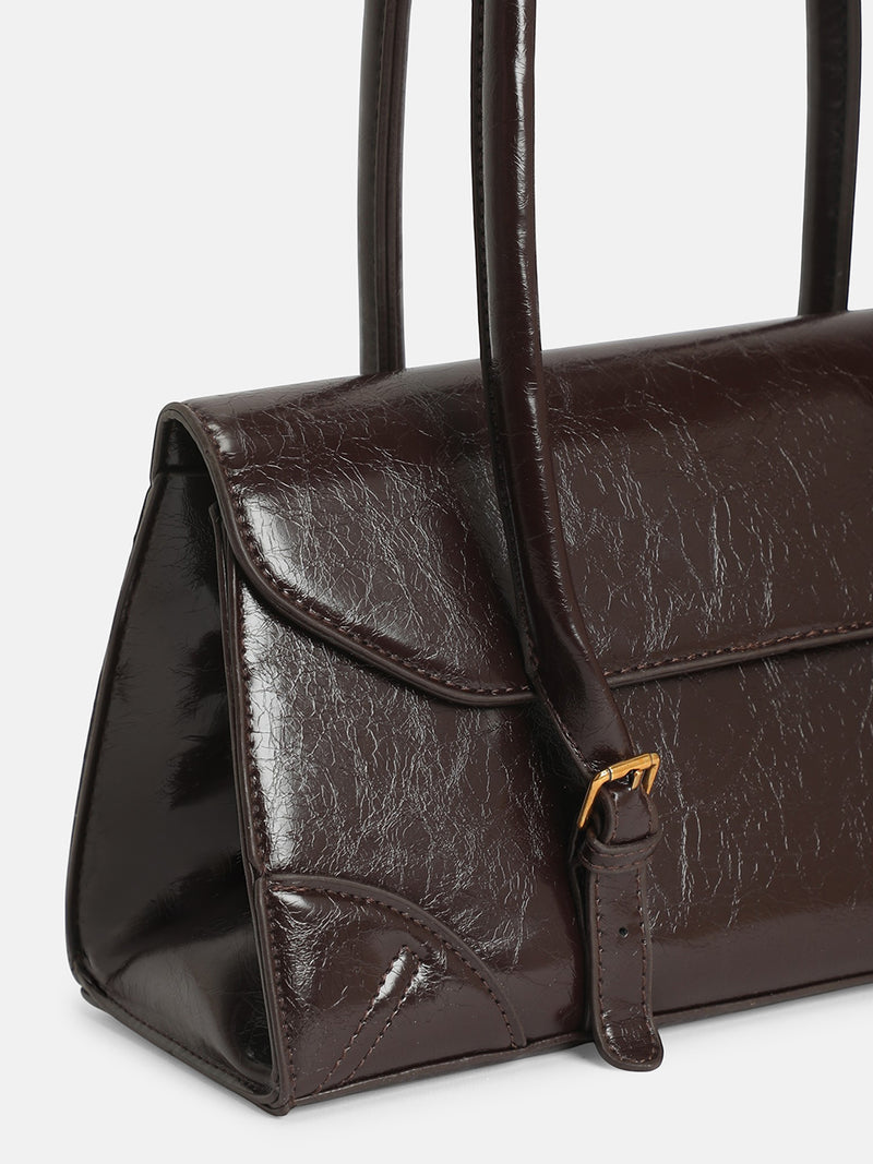 The Classic Work Tote Bag-Chocolate Brown
