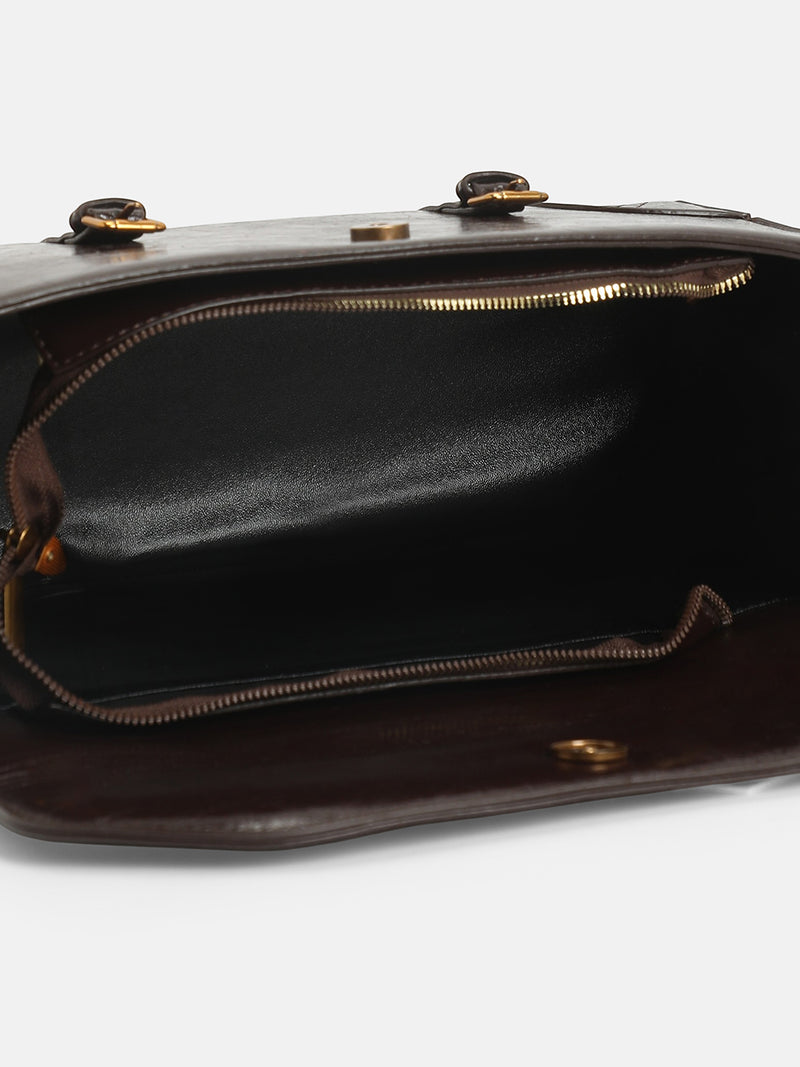 The Classic Work Tote Bag-Chocolate Brown