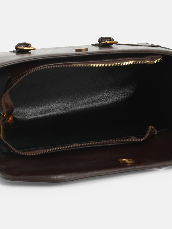The Classic Work Tote Bag-Chocolate Brown