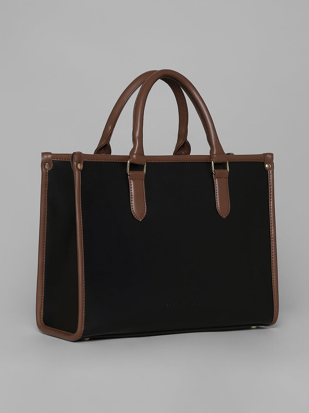 The Two-Tone Edge Office Bag - Midnight Black
