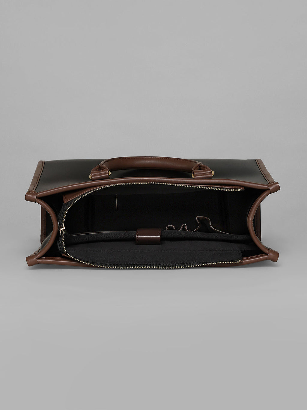 The Two-Tone Edge Office Bag - Midnight Black