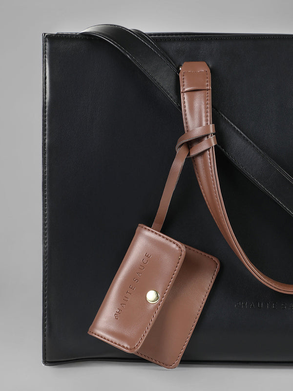 The Circadian Tote Office Bag-Midnight Black