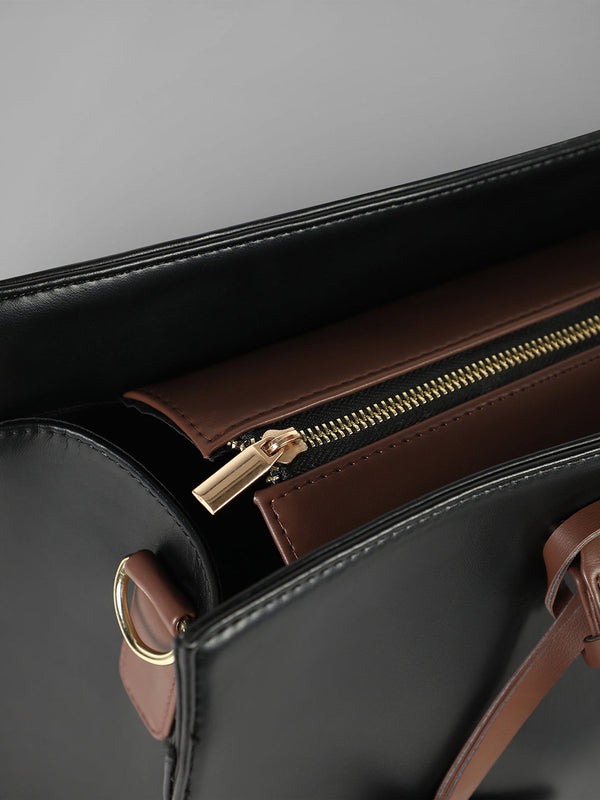 The Circadian Tote Office Bag-Midnight Black